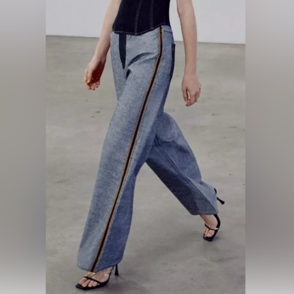 Zara Denim inside out pants - Picture 4 of 6